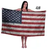 MicroFiber Beach Towel American Flag Bath Handdoeken Digitale druk Zonnebrandcr￨me Zacht Absorberend verschillende patronen BBB16041