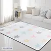 Tapis Design de mode Pentagram Star Print Tapis de bain Tapis de sol anti-dérapant Tapis bébé jouant pour salon chambre tapis doux