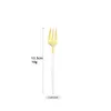 Dinnerware Sets 1 Pcs Fruit Cake Fork Stainless Steel Forks Black Gold Colourful Tea Set El Party Restaurant Supplies