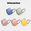 3D Stereo Morandi kleurenmasker voor mannen en vrouwen met een hoge verschijning