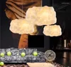 Hängslampor enkla postmoderna kreativa bomullsmoln ljuskronor el bar café bordslampa klädbutik dekorativ led