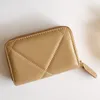 Luxury Women Wallet Zipper Genuine Leather Coin Purse Designer Credit Cover Short Card Holder Sheepskin Female Key Case Pack Lambskin Factory Wholesale