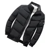 Puffer Jacket Men Stand Collar Autumn Winter Casual Cotton Padded Coats Thick Warm Streetwear Clothes For Men Fashion