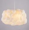Lampes suspendues Simple postmoderne créatif coton nuage lustre El Bar café lampe de Table magasin de vêtements décoratif LED