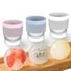 Baking Moulds Stackable Circular Ice Hockey Mold Silicone Cube DIY Ball Round Jelly Making Mould For Cocktail Whiskey Drink Molde