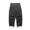 Men039s Pants Safari Style Multi Pocket Cargo Men Lose Work Spodni męska streetwear Casual8846271