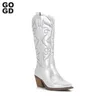 Boots Gogd Cowboy Pink Cowgirl Boots for Women 2022fashion zip zip probered hee tee stunky kyel mid boots western boots shinny shinny 221007