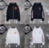 Heren Hoodies Sweatshirts Designer Harten Hoodie Chromes Heren Hoody Kleding Capuchon Ch Cross Flower Arm Front Printedtqxs