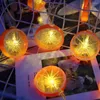 Saiten 1M / 2M LED-Lichterketten Neuheit Zitronen-Feiertagslicht für Gardern Party Schlafzimmer Dekorative Fee im Freien Weihnachten JQ