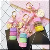 Keychains harts aron nyckelring nyckelkedja kvinnor aroon väska charm france laduree arons eiffel torn nyckelchains anahtarlik llavero 420 t2 d dh8vu