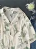 Frauenblusen Satin-Hemd Frau Sommer Koreaner loser männlicher übergroßer kurzärmeliger Vintage Lazy Bluse Elegantes Bauernhaus Retro Tops