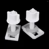 Toilet Seat Covers 1 Pair White Screws Hinge Bolts Replacement Fixing Fitting Kit Repair Tool 6.4 X 0.9cm