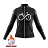 Racing Jackets Ropa Ciclismo Winter Thermal Fleece Cycling Jersey Long Sleeve Bicycle Clothing Mallot Mujer
