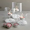 Candle Holders Crystal Glass Tealight Christmas Home Decor Stand Holder Centerpieces For Weddings