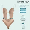 Kadın şekillendiriciler kadınlar sırtsız sütyen vücut shapewear sorunsuz u dalga gelin gelin tong şekillendirici bodysuit düğün zayıflama iç çamaşırı 221007