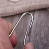 Curtain 20PCS Hook Rings Metal Hanging Clip For Bathroom Shower Rods Glide Roller Holder Home Accessories