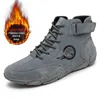 Laarzen Winter Heren Mocassins Leer Mannen Sneeuw Zachte Designer Outdoor Motorfiets Man Werkschoenen 221007