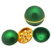 wee grinder smoke shop Pipe 4-layer 63mm zinc alloy smoke accessory Round Cross border new spherical metal grinders Herb