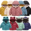 Piumino per bambini Parka imbottito in cotone Cappotti Addensare vestiti caldi Neonate Cerniera Giacca con cappuccio Bambino Bambini Ragazzi Capispalla invernale 221007