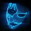 Autres fournitures de fête d'événement Halloween Carnaval Costume Décoration Lumineux LED Masque e Light Up s pour Glow 221007