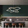 Chandeliers Modern Ceiling Chandelier Home Decoration Dining Table Hanging Light Fixtures Led Indoor Lighting Living Room Creative Geometry