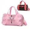 댄스웨어 핑크 발레 가방 소녀 스포츠 아이 백팩 베이비 배럴 패키지 가방 의상 옷 신발 드레스 핸드백 221007
