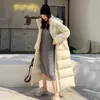 Mulheres no Down Down Parkas X Jaqueta de inverno com capuz feminino de parka parka quente grossa de algodão casaco feminino fêmea de moda de moda 221007