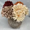 Dekoratif Çiçekler 80cm D12cm Yapay Çiçek Dahlia Epifyllum Fırçalanmış Bez Büyük Düğün Dekorasyon Buket Yapım Malzemeleri