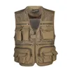 Herenvesten Loigen Vest Tactical Wembed Gear Coat Zomer Pographers Waastcoat Tool Mesh Mesh Werk Mouwloze jas man 221006