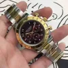 Luxury heren mechanisch horloge zwarte telling zes pin volledig automatische dl05 genefa es voor mannen Zwitserse polshorloges