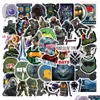 Car Stickers 50Pcs Shooting Game Stickers Halo Graffiti For Diy Lage Laptop Skateboard Motorcycle Bicycle Decals Drop Carstickerstore Dhxch