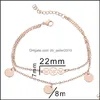 Bracelets De Charme En Acier Inoxydable Papillon Bracelet Libellule Amitié Or Bracelets Réglables Cadeaux Pour Femmes Bijoux Accessoires Dhtk2