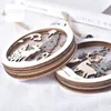 New Christmas decoration wooden elk creative pendant with light pendant gift GCB16323