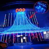 Strings 10M 220V 100-LED 8-modus Helderblauwe LED-snaarlicht met US-stekker voor Kerstmis / Bruiloft / Feest / Tuin