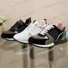 Luxurys Designers Run Away AAA Shoes Men Women Real Leather Shoe Mens Sports Sneakers Flats Casual Speed Trainers Large Size 46