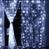 ストリングレッドストリングライトイヤーウェディングパーティーガーランドライトアウトドアガーデンクリスマス装飾ランダムカラー