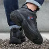 Bottes Chaussures de sécurité bottes à bout en acier Antismashing chaussures de travail imperméables hommes bottes de sécurité baskets de travail en cuir PU chaussures industrielles mâle 221007