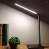 Bordslampor LED -skrivbordslampa för studier med trådlös laddare 5Brightnessnivåer Lätt läsning Office Home Us Plug