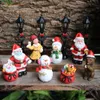 Altre decorazioni per la casa Lampione stradale natalizio in miniatura Luci a LED per la decorazione del villaggio Mini figurine ornamento Accessori da giardino 221007