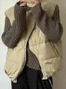 Gilet da donna Janveny Autunno Inverno Caldo Gilet imbottito ultraleggero Donna Colletto tondo corto Gilet trapuntato in piumino d'anatra bianco allentato casual 221007