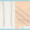 Chains 100 Meters Necklace Bracelets Tail Chains For Diy Jewelry Making Materials Handmade Supplies 313 D3 Drop Delivery 2021 Finding Dhcrb