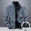 Mens Jackets Heren omkeerbare jas Trend Polyester Casual honkbal uniforme lente en herfst kleding mannelijke dubbelzijdige ritsjagen 221006