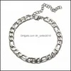 Tornilhas de jóias de jóias de jóias Figaro Figaro Chain Tornillete Vintage Foot Bracelets 3763 Q2 Drop Delivery 2021 Lulubaby DHCTK