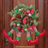 Flores decorativas Decorações de natal de 4 pernas da porta de 4 pernas penduradas