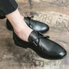 Vintage Old Oxford Shoes Pointed Toe Punch Carved Fringe One Stirrup Men's Fashion Formal Casual Shoes Various Sizes 38-47