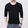 Herren T-shirts MRMT Marke Lange Hülse Dünne Männer T-shirt Junge Mann Reine Farbe Tops Tees Hemd ONeck Für Männliche Jungen t-shirt 221007