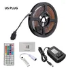 Strips 5M RGB 300 LED SMD3528 Flexible Light Strip Lampwith 44 Key IR Remote Controller And 12V 2A Power Supply US/EU Plug