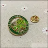 Pins Brooches 100Pcs Custom Masonic Lapel Pin Green Brooches Are You A Turtle Mason Metal Craft Badges For Masonry Charity Drop Deli Dhbvi