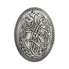 Broches Viking Norse Shield Brooch Broch pour femmes hommes boucles fermoir v￪tements fixes cicarf