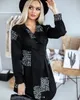 Femmes Blouses Chemises Femmes À Manches Longues Col En V Lâche Blouse Femal Dames Sexy Pus Taille Robe Élégante Fête Vêtements Bureau Dame 221007